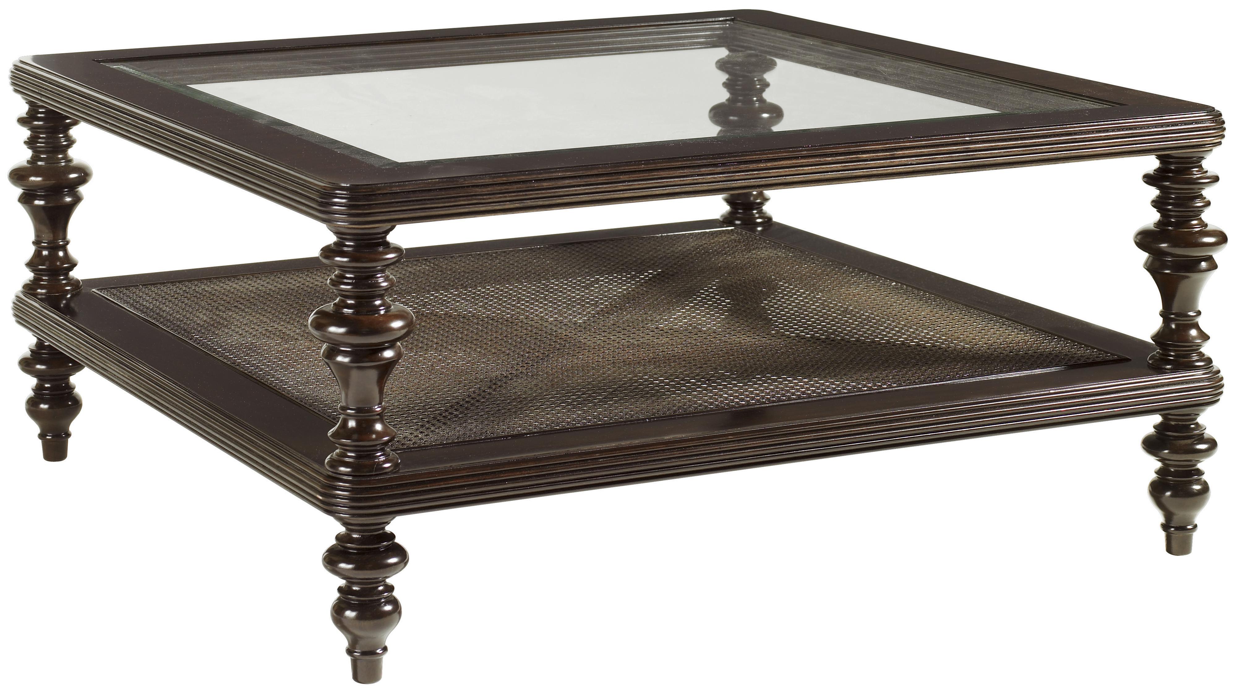 Tommy Bahama Home Royal Kahala 537947 Tropic Glass Top Cocktail Table
